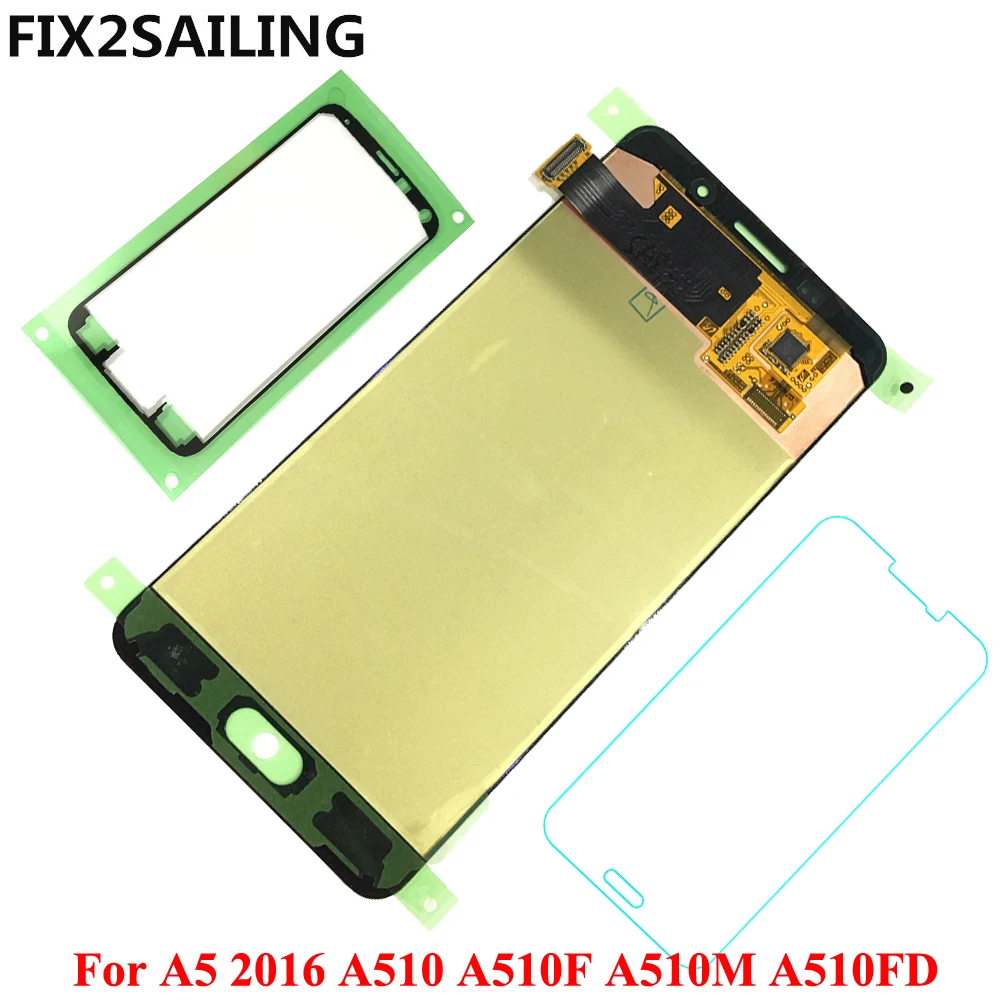 

Super AMOLED LCD Display 100% Tested Working Touch Screen Assembly For Samsung Galaxy A5 2016 A510 A510F A510M A510FD A5100 A510