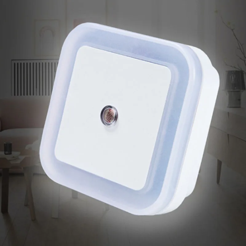 

Rembery LED mini night light EU/US plug Square Heart-shaped Light Sensor AUTO Control Colorful Lights Baby kids Bedroom lamp
