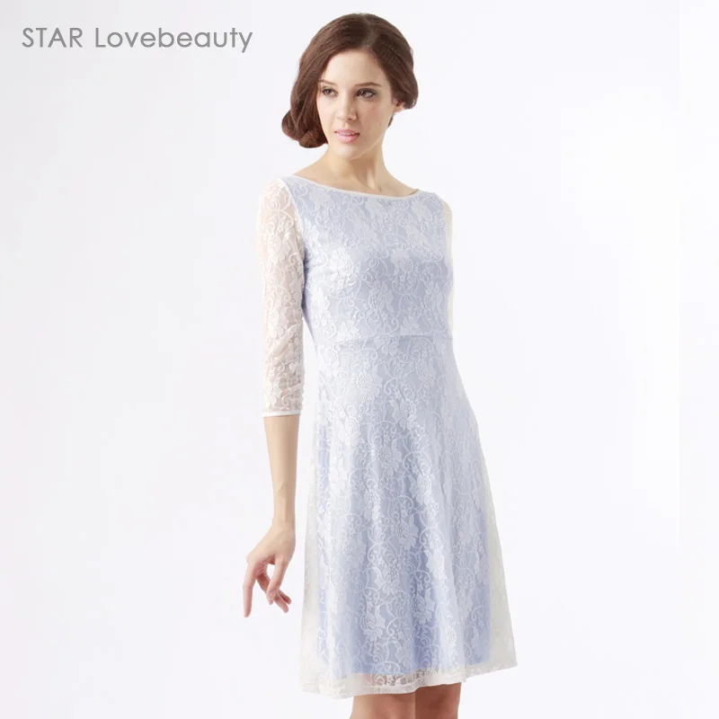 Popular Light Blue Lace Dress-Buy Cheap Light Blue Lace Dress lots ...