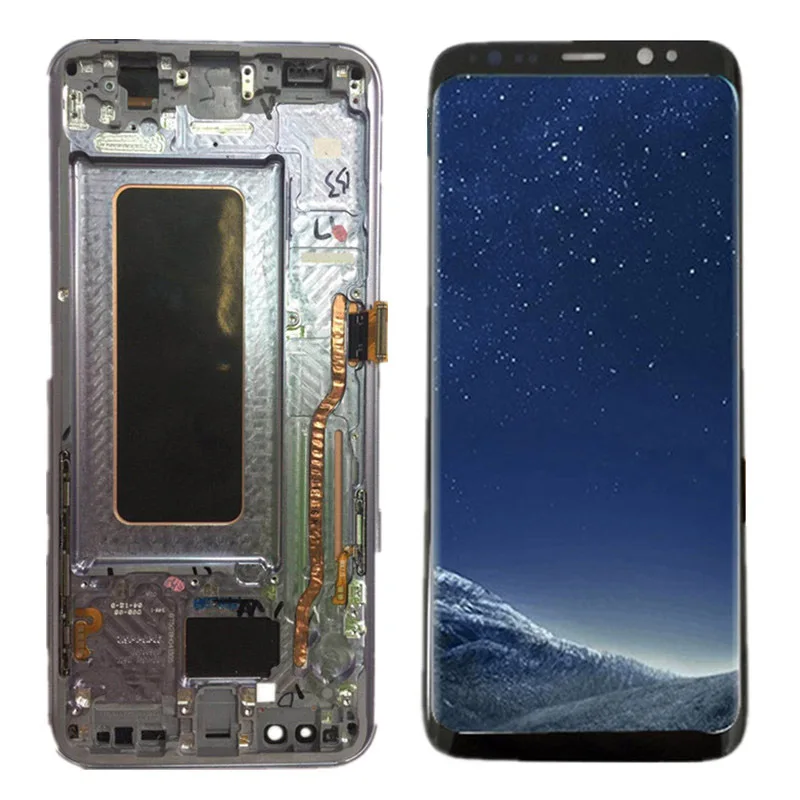 

Coreprime Well Working LCD with frame For Samsung S8 Plus G955 Display+Touch Screen Digitizer Assembly Repair Parts +Tools
