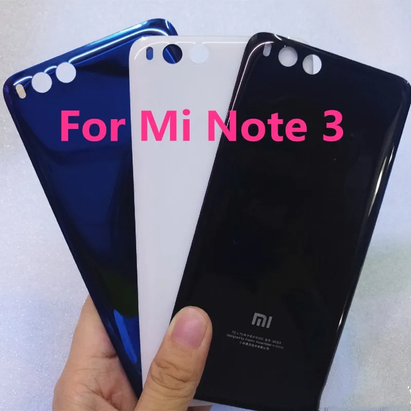 

Original 3D Glass Battery Housing Door Back Rear Cover For Xiaomi Mi Note 3 Note3