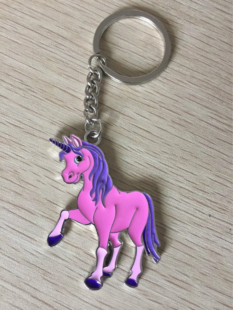 Unicorn Keychain Cute Animal Purse Charms Handbag Bag Charm Women Men