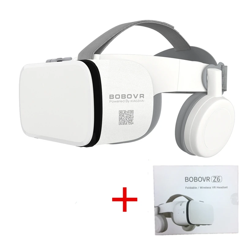 Bobo bobovr Z6 шлем очки 3D VR Виртуальная реальность гарнитура для телефона Google смарт очки Lunette картон - Цвет: Bundle 1