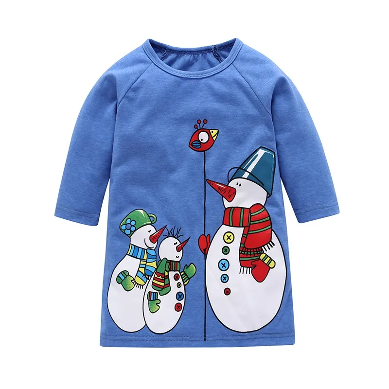 baby girl blue christmas dress