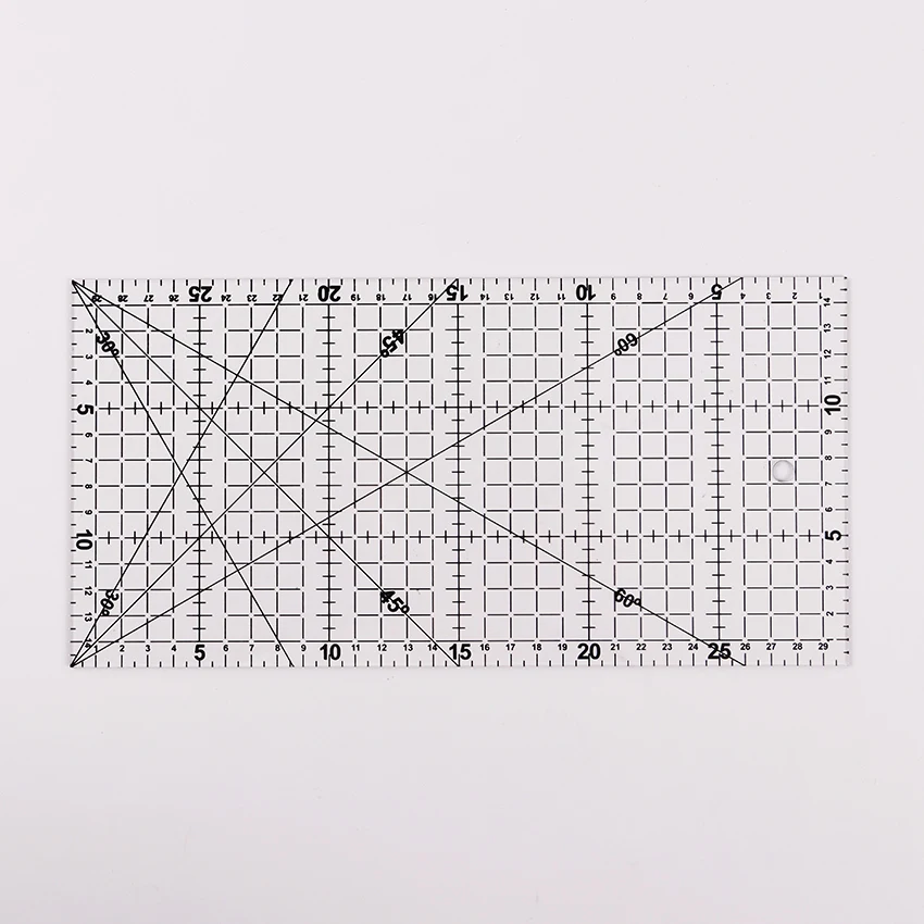 

1 PC 30cmx15cm High Quality Quilting Tools Acrylic Material Transparent Patchwork Ruler DIY Drawing Office Gift Ruler WJ-CZ P4*