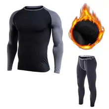 2 предмета в комплекте Для мужчин тевлая кашемировая бархатная Термальность нижнее белье Весна-осень-зима термо спортивные комплекты Фитнес кальсоны MY10