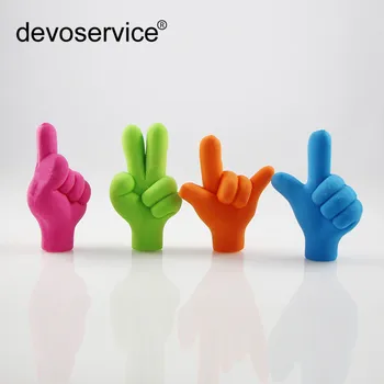 

2pcs/lot Finger Gesture Eraser Pencil Top DIY Rubber Eraser School Student Children Prizes Gift Promotion Random Color