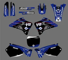 DST0022 New TEAM Motorcycle GRAPHICS BACKGROUNDS DECALS STICKERS Kits for Yamaha YZ125 YZ250 1996 1997 1998