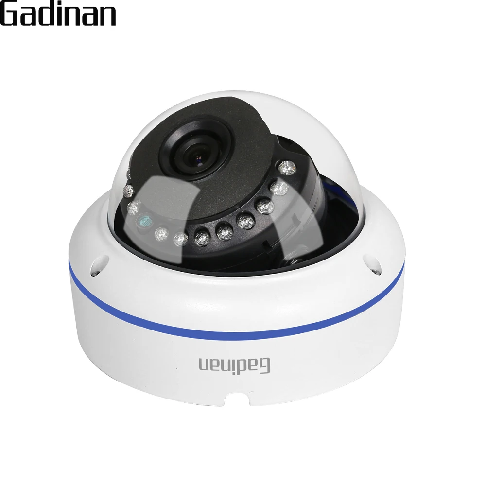 

GADINAN H.265 2MP 1080P 20FPS Metal Vandalproof Dome IP Camera Network Motion Detection Email Alert 48V POE Optional H.264 Onvif