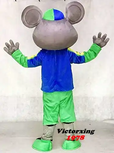 New Adult Foam Chuck E Cheese Mouse Party Mascot Costume Christmas