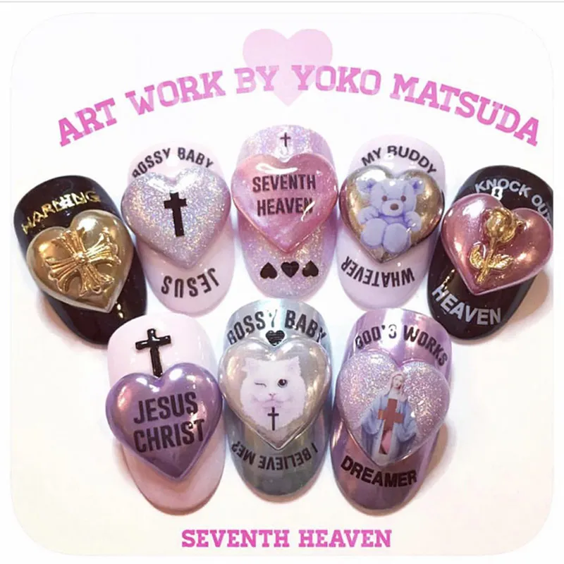 3D рисунки на ногтях Стикеры цветной плюшевый мишка "Забавный медвежонок"