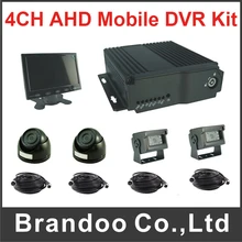 4CH Car Mobile Fleet DVR For Vehicle Truck Taxi Bus Support Dual SD Card