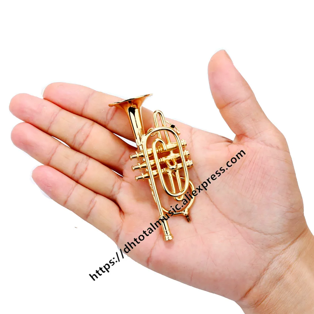 Dh Golden Surface Mini Baritone Cornet мини-труба чехол музыкальный инструмент подарок для