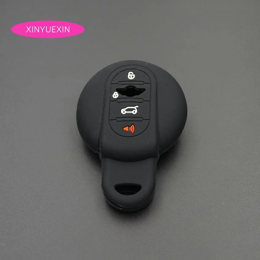 Xinyuexin силиконовый чехол для ключей от машины Fob BMW Mini Cooper F54 F55 F56 F60 умный автомобиля