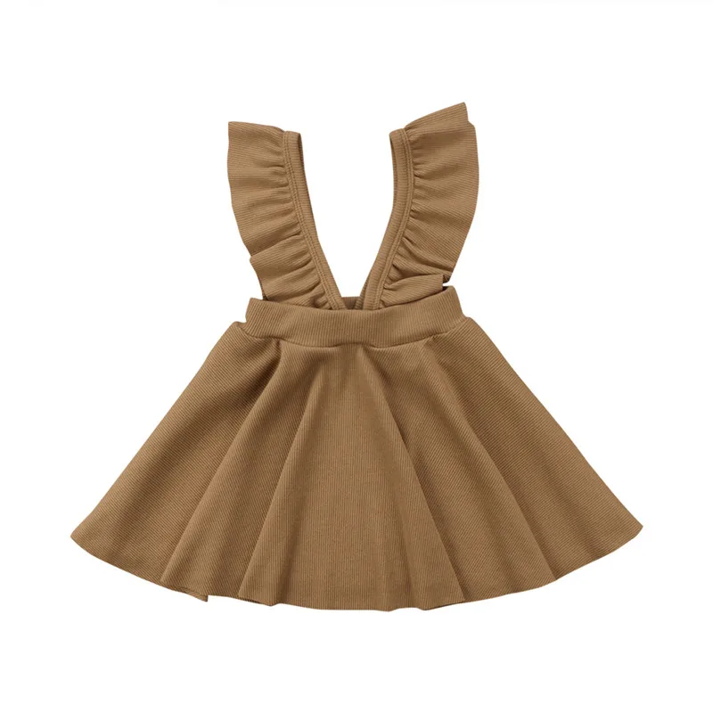 

Newborn Baby Girls Knitting Wool Flower Strap Swing Dress Jumper Clothes Toddler Adorable Baby Girls Knitting Strap Lovely Dress