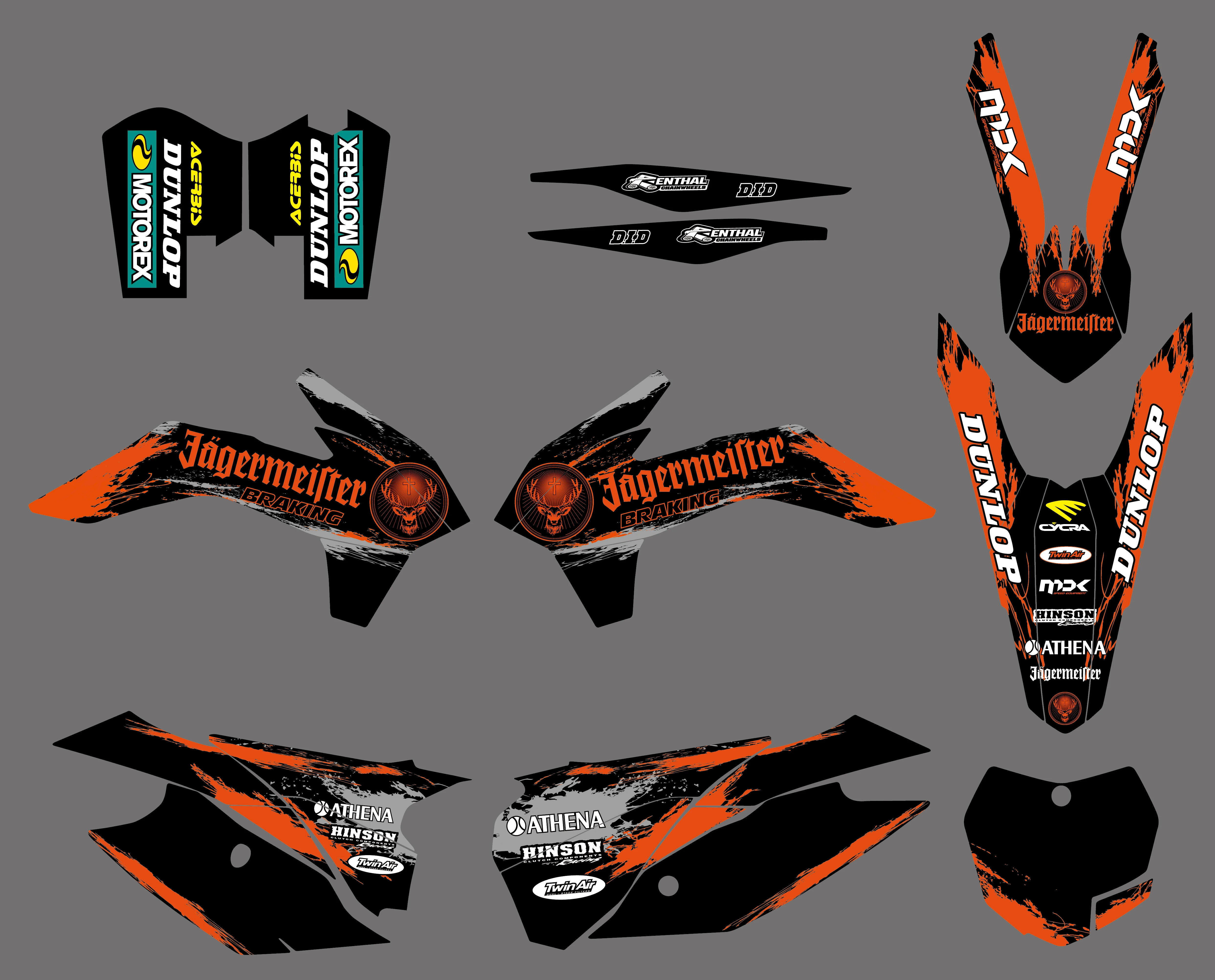 Набор наклеек NICECNC для KTM SX XC SXF XCF XCW XCFW EXC EXCF 125 150 200 250 300 350 450 500 2013-2014 | Автомобили и