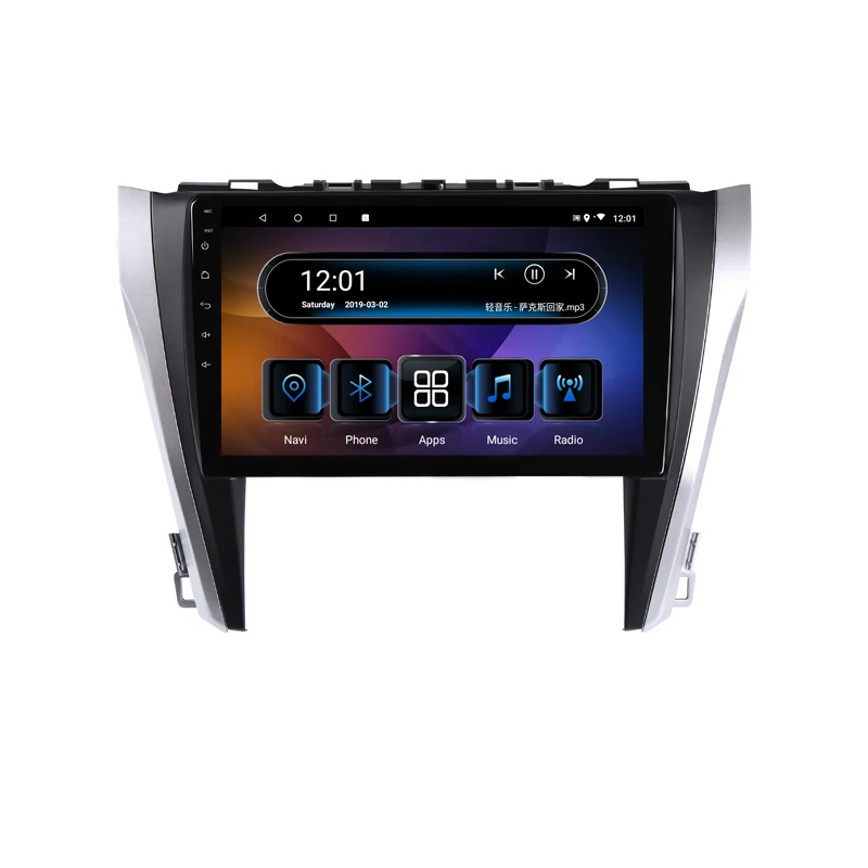Perfect 10" 4G RAM 2.5D IPS 8 Core Android 9.1 Car DVD Multimedia Player GPS For Toyota camry 2015 2016 2017 audio car radio navigation 17