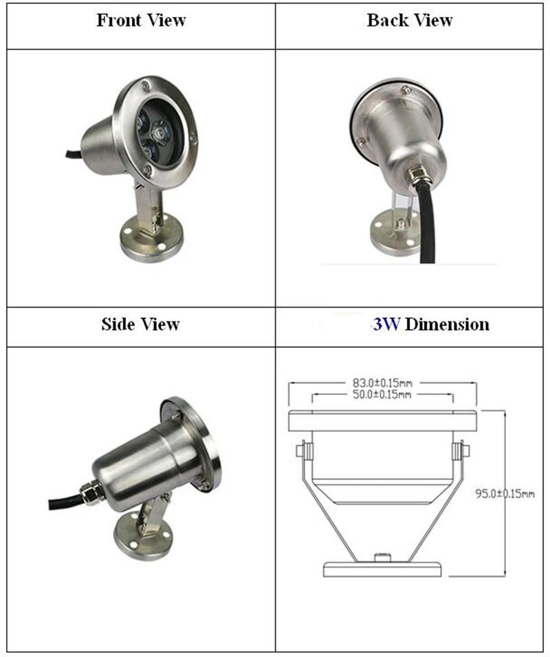 YLSTAR Бесплатная доставка светодио дный подводный 3W6W9W12W AC/DC12V бассейн свет IP68 подводный лампы Пруд свет пейзаж лампа