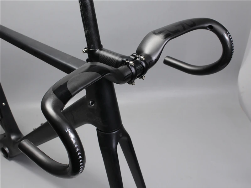 New! Carbon Fiber Highway Bicycle Thighed Handle EC90 Carbon Handlebar Road Bike Handlebar Bent Bar 400420440MM (4)