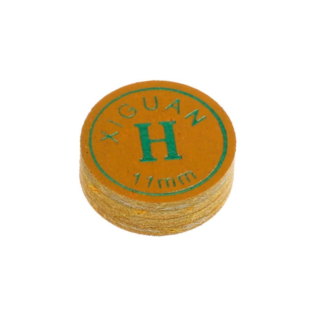 High Quality Pigskin Snooker Pool Cue Tips 11mm / 13mm - Soft /Medium /Hard for Laminated Leather Cue Tips Billiards Accessories