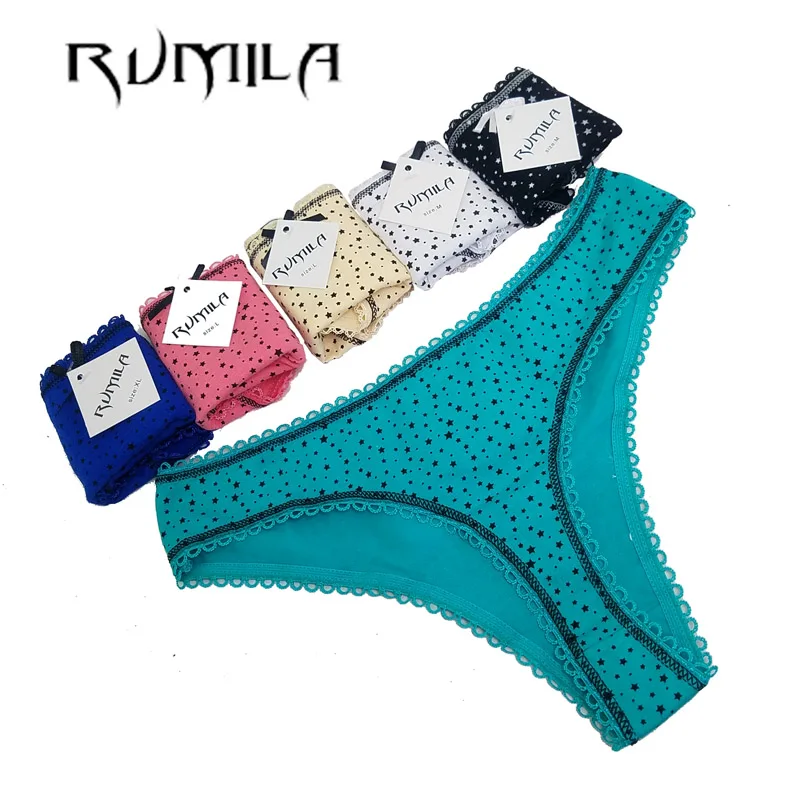 lady Lowest price cotton heart multi color Sexy cozy comfortable Briefs thongs women Underwear
