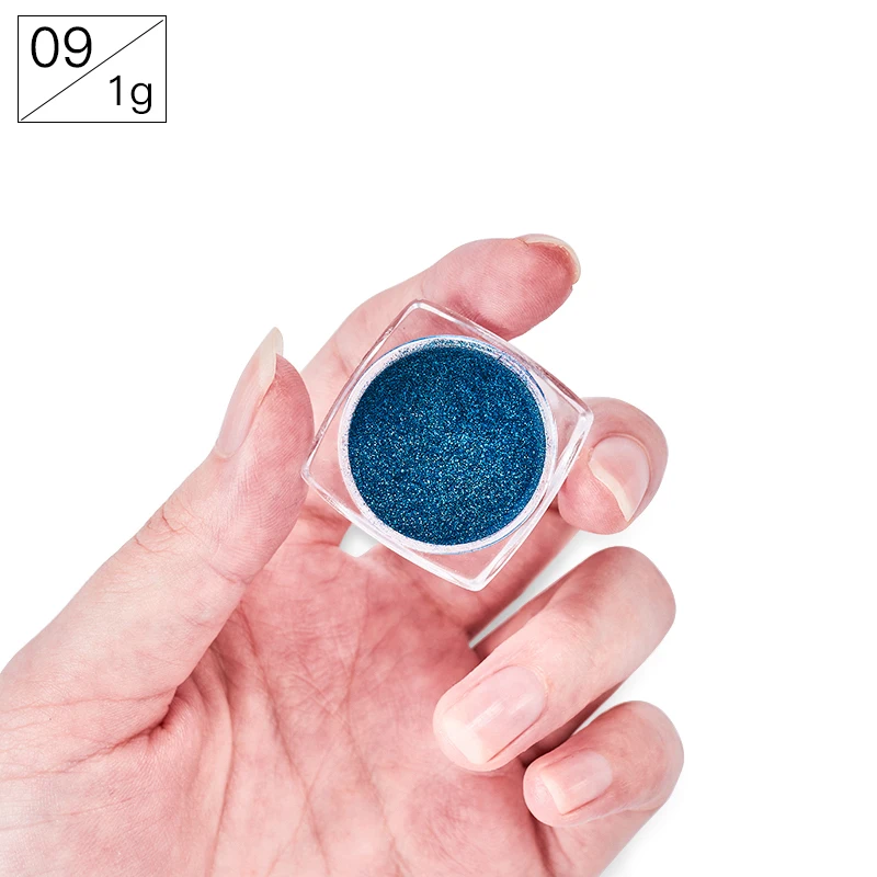 Mtssii металлический цвет ногтей зеркало Блеск порошок УФ-гель для дизайна ногтей Полировка хромированные хлопья пигментная пыль украшения Маникюр - Цвет: UZ516