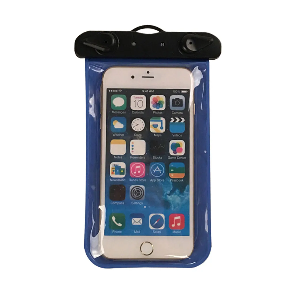 JK52 водонепроницаемый чехол для телефона samsung Galaxy S7 Edge S8 Plus J5 J3 J7 мобильный телефон подводный водонепроницаемый 6," чехол сумка Чехлы - Цвет: Синий