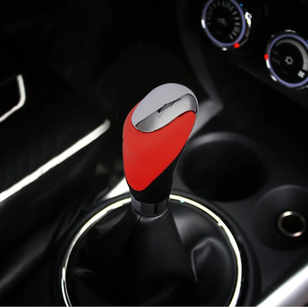 Genuine Leather Car Manual Shift Knob Car Gear Shift Knob Head Shifter