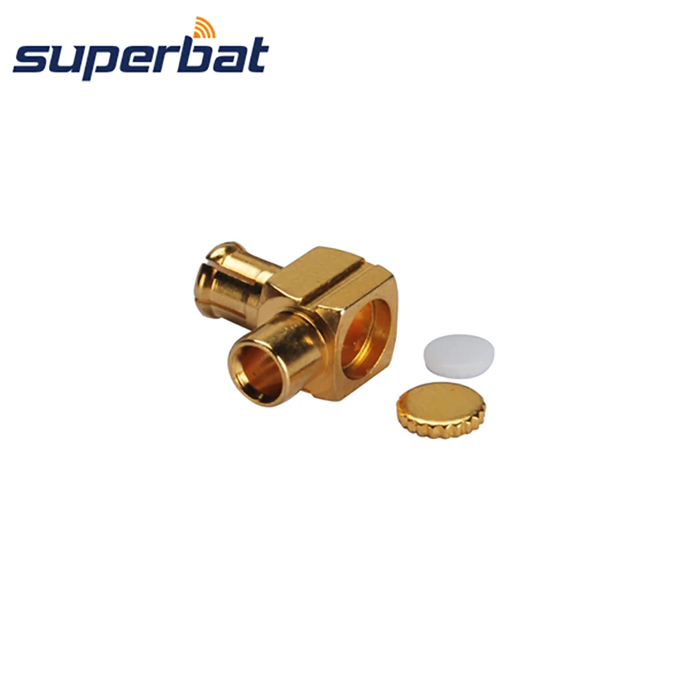 

Superbat RF Coaxial MCX Solder Plug Male Right Angle connector Solder for Semi rigid .086" cable,RG405