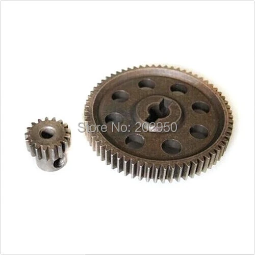 

HSP RC 1/10 11184 & 11119 Differential Steel Metal Main Gear 64T + Motor Gear 17T 1:10 RC Car Parts