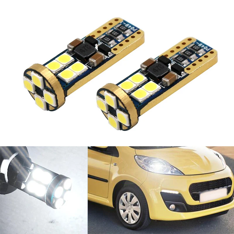 2x Canbus автомобильный клиновидный светильник W5W T10 светодиодный 3030 SMD авто лампа для
