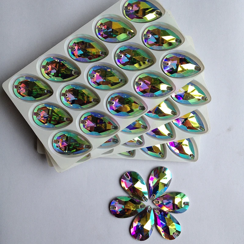 Aliexpress.com : Buy Shiny Crystals Stones Water Dorp 315pcs 7x12mm