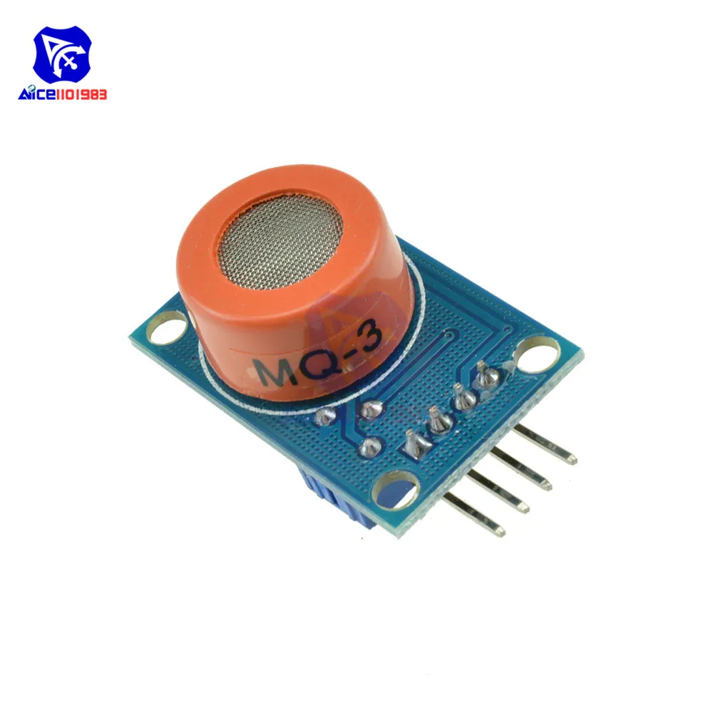 

MQ3 Alcohol Sensor Module Breath Gas Detector Ethanol Detection for Arduino Alcohol Sensor Board