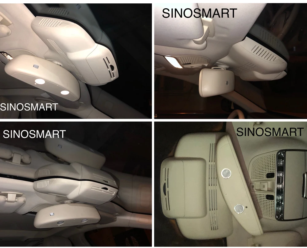 SINOSMART Novatek 96658 автомобильный Wifi DVR для Mercedes Benz CLS GLS S класс S350/S400/S500/S600/S40 W222 управление приложением SONY IMX323