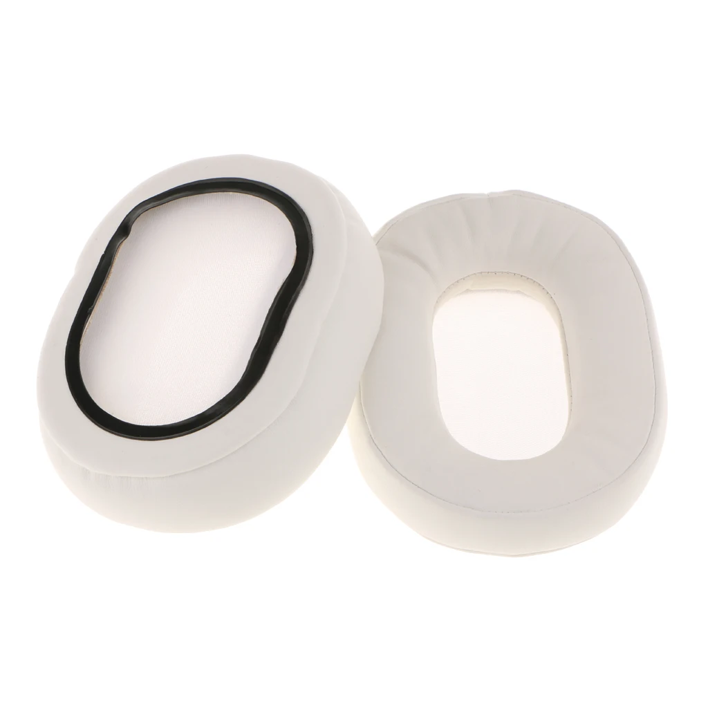 White Headphone Ear Pads Cushion Cover Pillow for ATH-MSR7 ATH-M50 M40 M50X