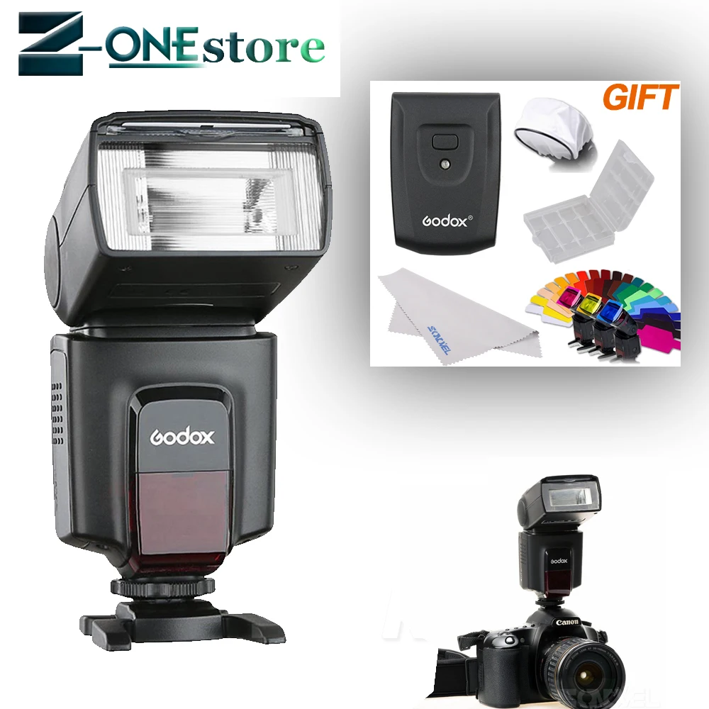 Godox Tt520ii Gn33 Speedlite + Wireless Transmitter For Nikon D7500