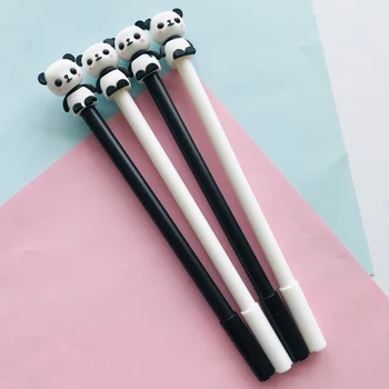 

2X Super Cute Panda Doll Gel Pen Rollerball Pen Writing Stationery School Office Supply