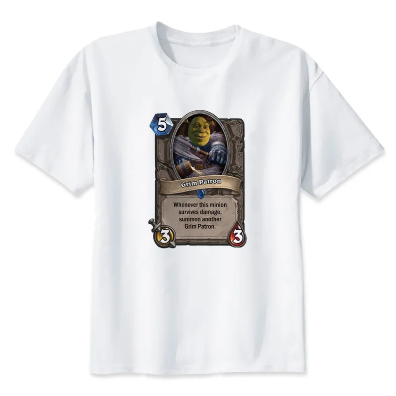 

hearthstone T Shirt Print Fashion Short-Sleeve T-Shirt Mens T1739