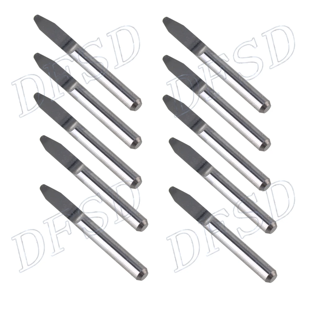 Silver Tone Carbide Round Bottom PCB Engraving Bits CNC Router Tool 30