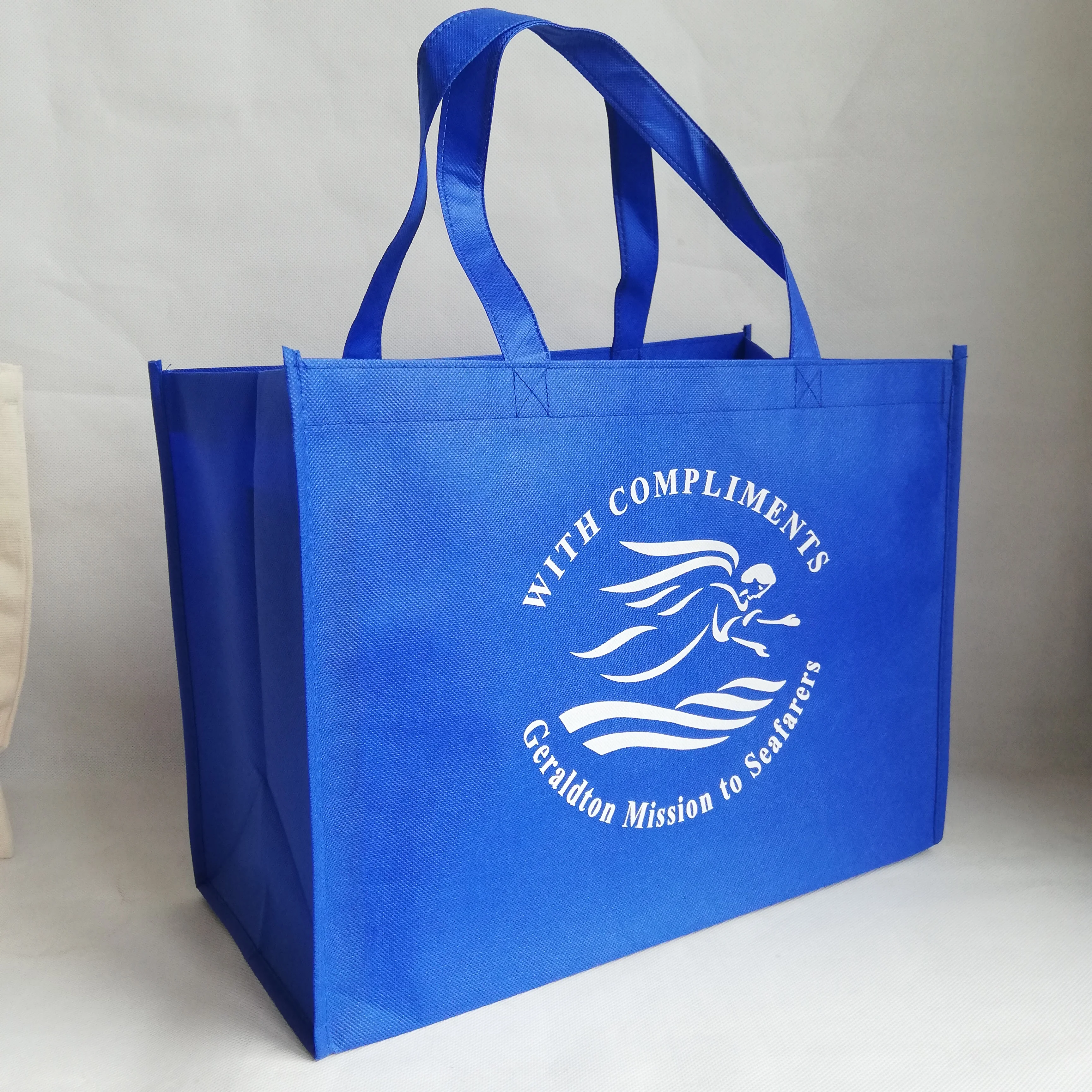 

500pcs/lot Reusable Tote Non-woven Logo Bags for Cake Store and Cloth Shoes Printed Your Brand Promotional Market Bag Wholesales