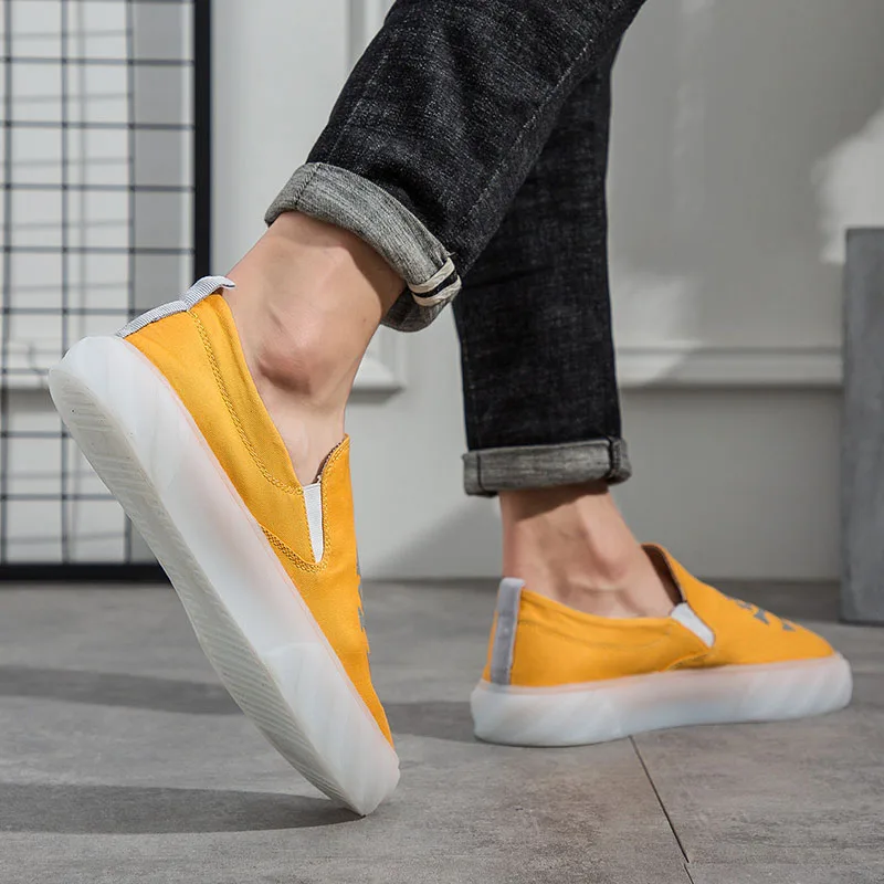Shoes Men Casual Skull Canvas Fruit Frozen Bottom Hot Sell Summer Breathable Korean Version of Lazy Canvas Hundred Shoes