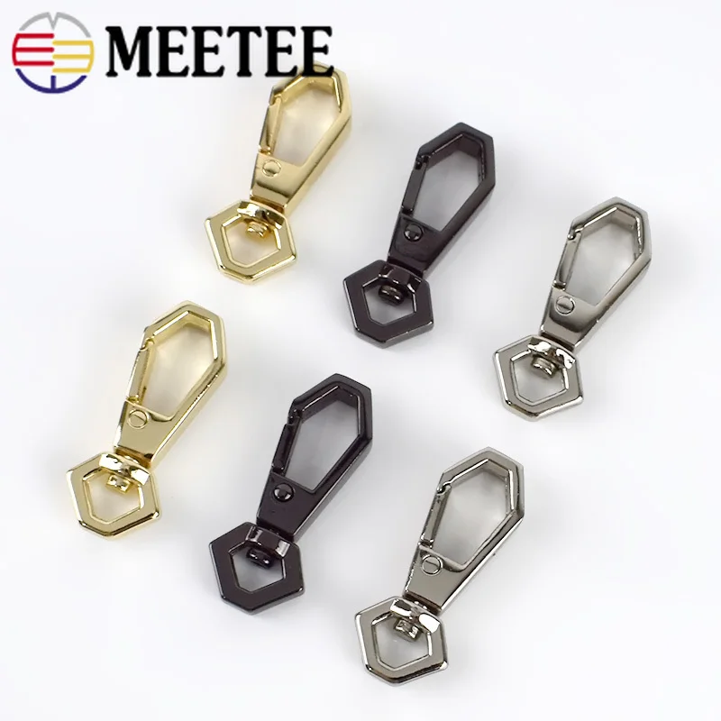 

Meetee Metal Buckles for Bag Cat Dog Collar Lobster Clasps Swivel Snap Hooks for Backpacks Straps KeyChain DIY Accessories