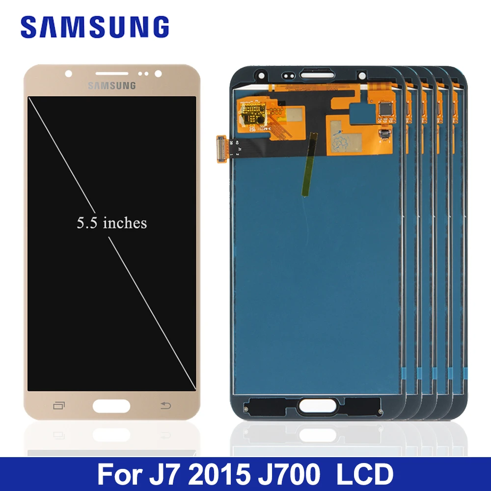 

5 piece/lot Test LCD For Samsung J700 Adjust LCD Display Touch Screen Digitizer For Samsung J7 2015 J700H J700M J700T Display