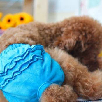 

Breathable Dog Physiological Pants Easy to Wear Dog Pants Reusable Washable Dog Diapers Dog Accessories