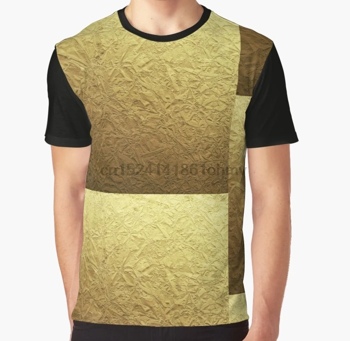 

All Over Print 3D Women T Shirt Men Funny tshirt Gold Foil Graphic T-Shirt