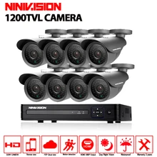 8CH SONY IMX323 CCTV system 1MP 720P video Surveillance DVR Kit 8xIP66 waterproof 1200TVL Security Camera 30m Nigh vision
