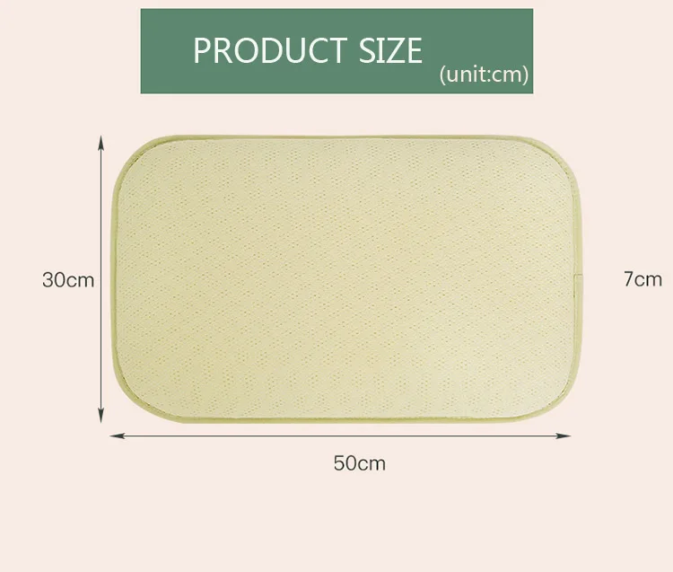 3D полиэфирные подушки из натурального волокна, моющаяся наволочка для детей 3-7 лет 30*50*7 см