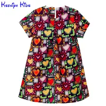 Г. Новые зимние платья для девочек Одежда для маленьких девочек с принтом «Love Graffiti» платье принцессы Детские платья трапециевидной формы вечерние платья для детей