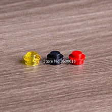 100 шт./лот DECOOL совместим с 6141 4073 MOC 1x1 круглая пластина MOC DIY строительный блок сборка частиц набор кирпича