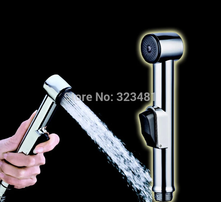 Bidet Sprayer Home Bathroom Handheld Portable Chrome Plated Abs Shattaf Toilet Bidet Shower Spray